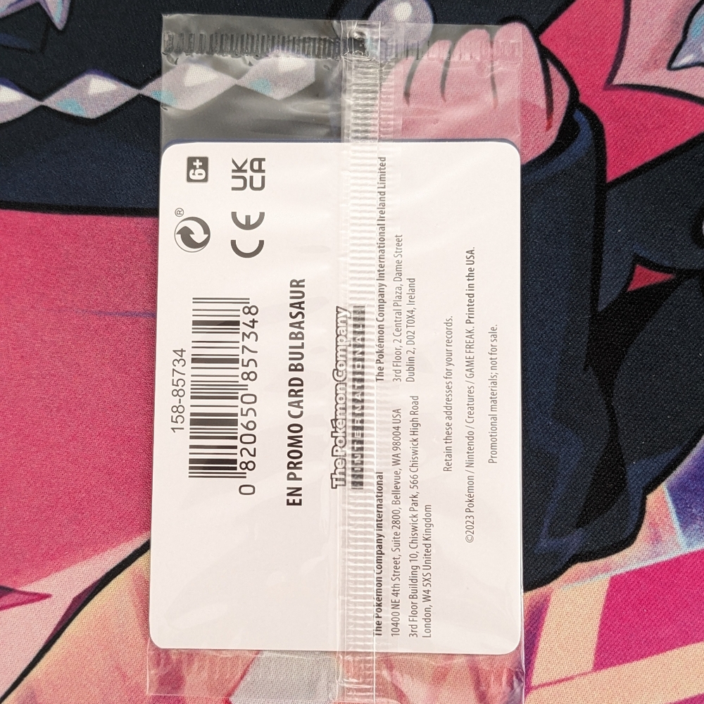 SEALED ๐ Pokemon 151 Bulbasaur Promo Card Best Buy Stamp Reverse Holo ๐ - Picture 5 of 9